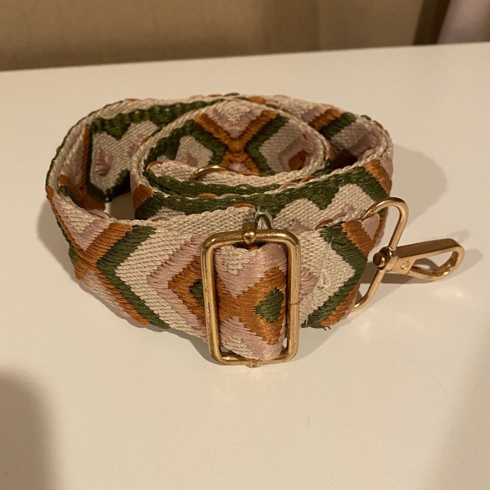 Landry Adjustable‎ Embroidered Bag Strap 26–47” Southwest Boho Style